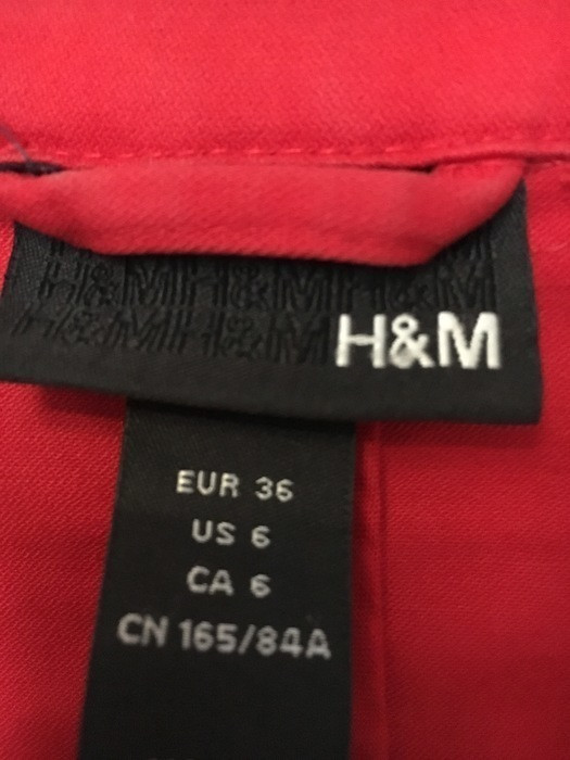 Trench  intersaison rouge H&M taille 36 comme neuf 4