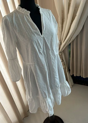 Abito bianco estivo in cotone Zara taglia S / Robe blanche en coton Zara taille S, marke: Zara, zustand: Sehr gut, größe: S / 36 / 8, 10,00 €, 11,20 € inklusive Vinted-Käuferschutz