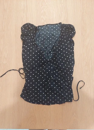 Blouse cache-cœur à pois manches bouffantes Vintage Dressing taille XS, marke: Vintage Dressing, zustand: Neu, größe: XS / 34 / 6, 13,00 €, 14,35 € inklusive Vinted-Käuferschutz