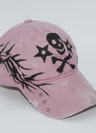 Skull Y2K Custom Cap, marque: Larraza, état: Neuf sans étiquette, taille: Taille unique, 30,00 €, 32,20 € Protection acheteurs incluse
