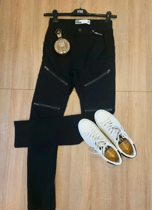 Pantalon Nena Pasadena – Noir – Style alternatif – Tendance, merk: Nena & pasadena, staat: Nieuw met prijskaartje, maat: W28 | FR 38, € 26,00, € 28,00 inclusief Kopersbescherming