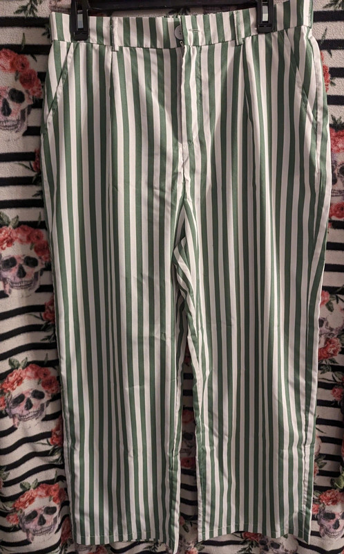 women's stripped slacks 1