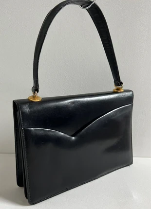 Sac à main vintage en cuir noir, marque: Vintage, état: Bon état, 20,00 €, 21,70 € Protection acheteurs incluse
