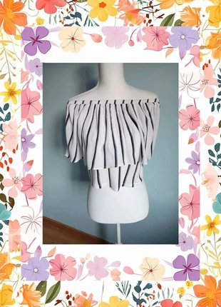 Top bardot Zara T.S, marque: Zara, état: Très bon état, taille: S / 36 / 8, 6,00 €, 7,00 € Protection acheteurs incluse