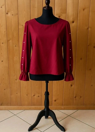 Blouse bordeaux Shein Curve Taille XL, marque: Shein Curve, état: Très bon état, taille: XL / 42 / 14, 6,99 €, 8,04 € Protection acheteurs incluse