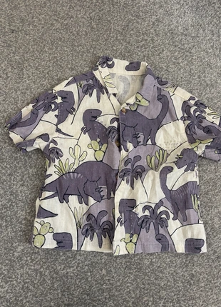 1.5-2 years toddler boys oversized smart shirt purple dinosaur pattern, brand: George, condition: Very good, size: 18-24 months / 86 cm, £2.00, £2.46 includes Buyer Protection