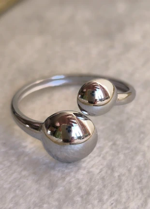 Bague Acier Inoxydable Argenté Ajustable, marke: Bohm, zustand: Neu, mit Etikett, größe: Größenverstellbar, 10,00 €, 11,20 € beinhaltet Vinted-Käuferschutz Pro