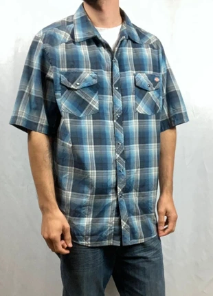 Chemise Dickies à carreaux Bleu manches courtes taille XL, marque: Dickies, état: Bon état, taille: XL, 14,99 €, 16,44 € Protection acheteurs (Pro) incluse