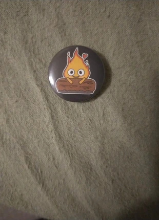 Studio Ghibli Calcifer badge, brand: NO LABEL, condition: New without tags, £1.25, £2.01 includes Buyer Protection