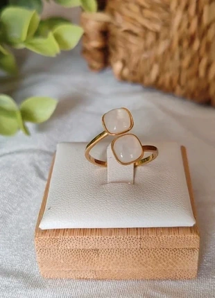 Bague ajustable en acier inoxydable doré, marque: Tendance, état: Très bon état, taille: Ajustable, 4,99 €, 5,94 € Protection acheteurs incluse