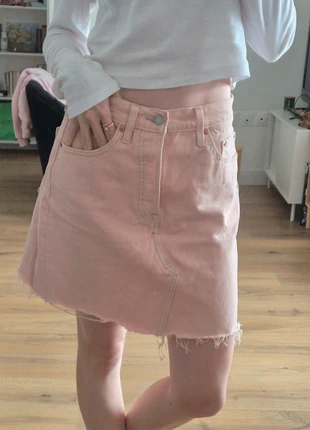 Jupe trapèze en jean rose pastel Levi's taille 28, marque: Levi's, état: Très bon état, taille: M / 38 / 10, 20,00 €, 21,70 € Protection acheteurs incluse