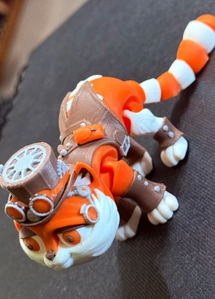 Steampunk Striped Chonky Cat 3D Printed Custom Figure, condition: Very good, size: One size, £6.99, £7.85 includes Buyer Protection Pro