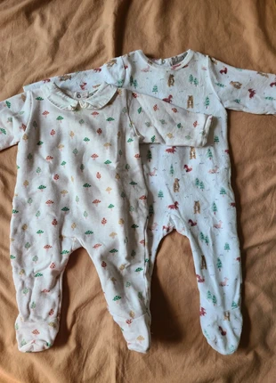 Lot 2 pyjamas Boutchou 6 mois velours molleton, brand: Bout'chou, condition: Very good, size: 3-6 months / 62 cm, €10.00, €11.20 includes Buyer Protection