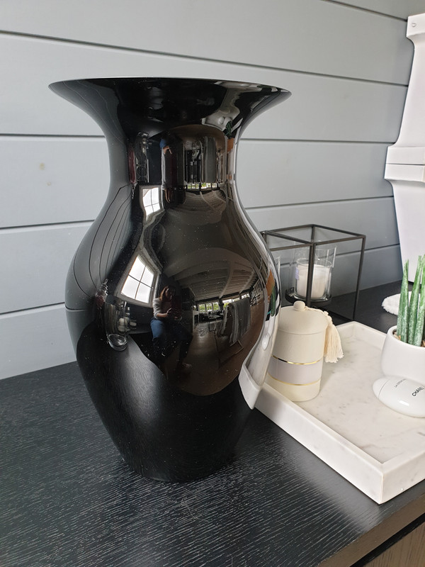 Grand Vase Noir 40cm De Hauteur Vinted