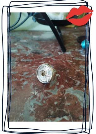 Bague argentée forme de rose 15,3 mm, état: Très bon état, taille: 15,3 mm, 2,50 €, 3,33 € Protection acheteurs incluse