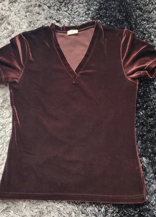 T-shirt velours, marque: Promod, état: Bon état, taille: M / 38 / 10, 1,00 €, 1,75 € Protection acheteurs incluse