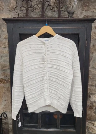 Cardigan vintage en maille de coton tricoté col rond, marke: Vintage Dressing, zustand: Sehr gut, größe: S / 36 / 8, 29,00 €, 31,15 € beinhaltet Vinted-Käuferschutz Pro
