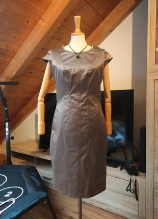 Kupferfarbenes Satin Casualkleid, marque: Santana, état: Neuf sans étiquette, taille: S / 36 / 8, 10,00 €, 11,20 € Protection acheteurs incluse