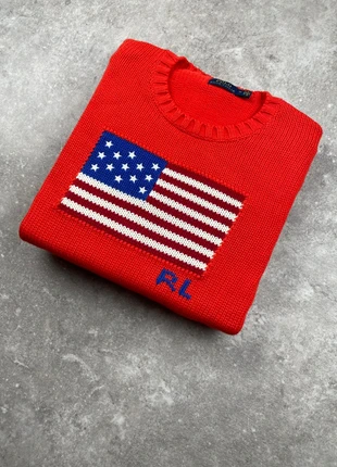 Pull Flag USA Ralph Lauren authentique rouge taille M, marca: Ralph Lauren, estado: Muy bueno, tamaño: M / 38 / 10, 94,90 €, 100,35 € Protección al comprador incluida
