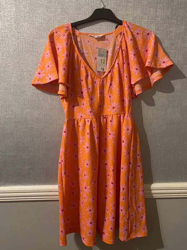 Primark clearance orange dress