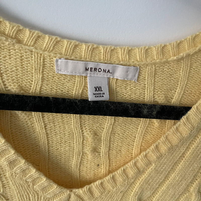 yellow merona cable knit sweater 3