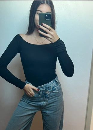 Body noir col bateau, marque: H&M, état: Très bon état, taille: XS / 34 / 6, 5,00 €, 5,95 € Protection acheteurs incluse