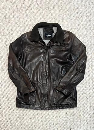 Veste en cuir Daytona vintage marron - style motard / aviateur taille L, merk: Daytona, staat: Heel goed, maat: L, € 60,00, € 63,70 inclusief Kopersbescherming