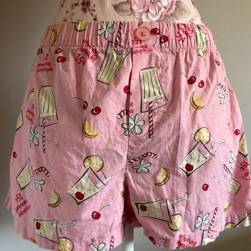 Cutest pink boxer shorts cotton pattern shorts Adonna 2