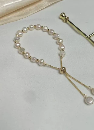 Cream natural freshwater pearls bracelet, brand: smile pearl, condition: New without tags, £12.80, £14.14 includes Buyer Protection Pro