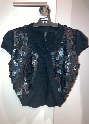 Gilet chic à paillettes Naf Naf, marca: Naf Naf, estado: Muito bom, tamanho: XS / 34 / 6, €6.00, €7.00 inclui Proteção do Comprador