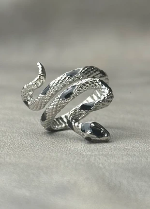 Bague Chrome Snake Vintage en acier inoxydable, marque: CHROME, état: Très bon état, taille: Ajustable, 10,00 €, 11,20 € Protection acheteurs incluse