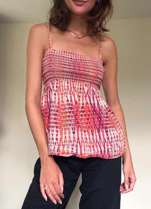 NIEUW roze geprint hemdje / new pink printed top, marca: Vero Moda, estado: Nuevo con etiquetas, tamaño: M / 38 / 10, 4,99 €, 5,94 € Protección al comprador incluida