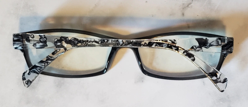 NEW Black Stylish Glasses with Lacy Detail for Readers 3