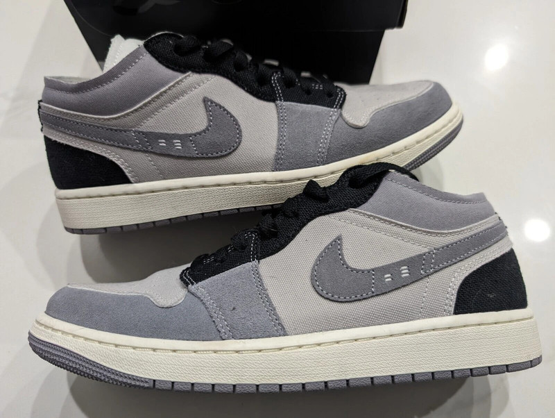 Nike Air Jordan 1 Low SE Craft Inside Out Cement Tech Grey DZ4135-002 Men's 9 1