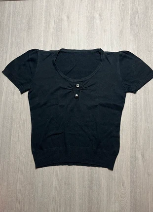 Haut femme manches courtes | Taille M | Noir élégant | Vintage, marca: Vintage Dressing, estado: Muito bom, tamanho: M / 38 / 10, €1.50, €2.28 inclui Proteção do Comprador