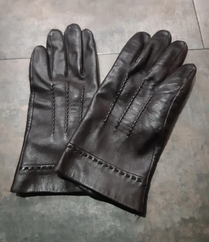 Brown Leather Gloves - Vinted