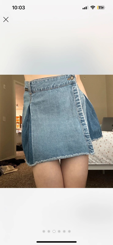 Vintage lucky brand denim skirt 3