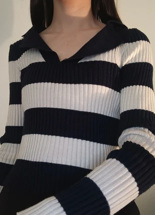 Haut à rayures bleu marine, brand: Je ne sais quoi, condition: Very good, size: XS / 34 / 6, €3.00, €3.85 includes Buyer Protection