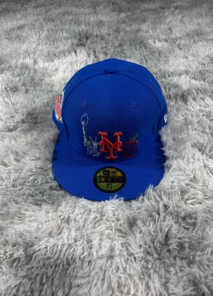 Cap New Era Mets 59FIFTY Ricamato, marke: New Era, zustand: Neu, mit Etikett, größe: L, 37,00 €, 39,55 € inklusive Vinted-Käuferschutz