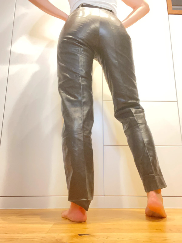Pantalon cuir vintage sale