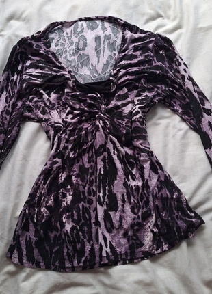 Purple animal print y2k top w rhinestones, marque: C&A, état: Très bon état, taille: XL / 42 / 14, 4,00 €, 4,90 € Protection acheteurs incluse