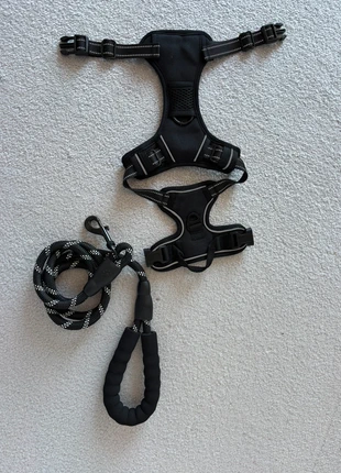 Harnais Chien Noir + Laisse 1m taille L, marque: Generic, état: Neuf avec étiquette, taille: L, 14,99 €, 16,44 € Protection acheteurs incluse