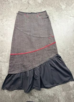 Jupe Voodoo – femme taille 38 – gris & noir – détails rouges – coupe originale – Très bon état C13, marque: Voodoo, état: Très bon état, taille: M / 38 / 10, 19,90 €, 21,60 € Protection acheteurs incluse