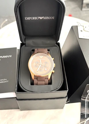 BNWOT Emporio Armani Brown rose gold dial Watch size 43mm, brand: Emporio Armani, condition: New without tags, size: 43–46 mm, £220.00, £231.70 includes Buyer Protection