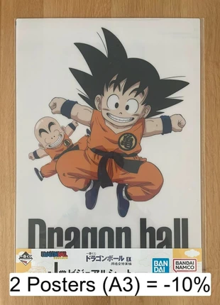 Dragon Ball – Poster A3 Son Goku & Krillin – Ichiban Kuji EX Son Goku Shugyou-hen, marque: Dragon Ball, état: Très bon état, taille: Prématuré, jusqu'à 44cm, 6,50 €, 7,53 € Protection acheteurs (Pro) incluse