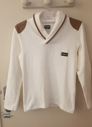 Pull blanc, marque: Oxcid, état: Très bon état, taille: M, 4,00 €, 4,90 € Protection acheteurs incluse