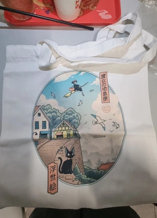 Kiki’s Delivery Service Canvas Tote Bag – Studio Ghibli Inspired, marque: Ideal, état: Neuf sans étiquette, 10,00 €, 11,20 € Protection acheteurs incluse