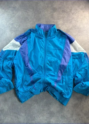 Track jacket coupe vent adidas vintage 90' s/ bleue violet blanc/ unisexe/ taille L ou XL, marca: adidas, estado: Muy bueno, tamaño: L, 40,00 €, 42,70 € Protección al comprador incluida