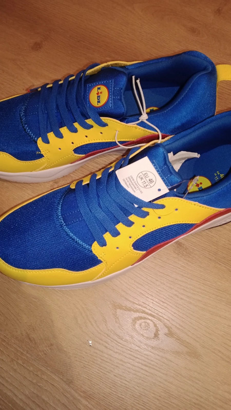 Lidl Trainers blue yellow men's UK 10 - Vinted