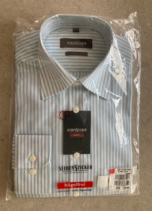 Bügelfrei Seidensticker Splendesto 100% Cotton non-iron Luxury Men's Shirt, brand: Bugelfrei, condition: New with tags, size: 15.5 in | 39 cm, £40.00, £42.70 includes Buyer Protection